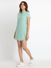 Womens Basic Bodycon Polo Dress